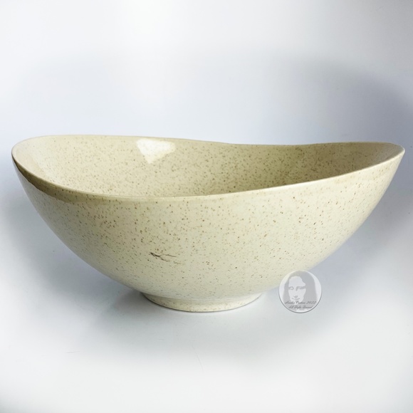 60s Large Salad Bowl Serving Dish Atomic Space Age Design By Red Wing USA - Picture 2 of 12